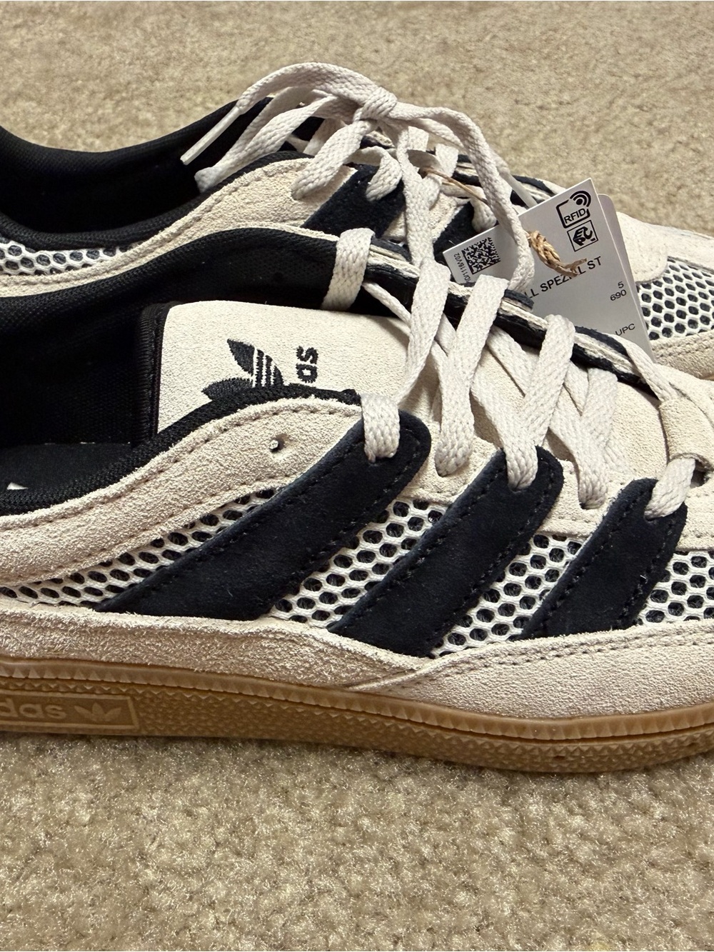 adidas White and Black Athletic Sneakers - Picture 5 of 6